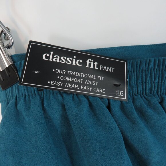 Alfred Dunner Classic Fit Comfort Waist Proportioned Short Pants Size 16 Blue NW - Picture 3 of 7